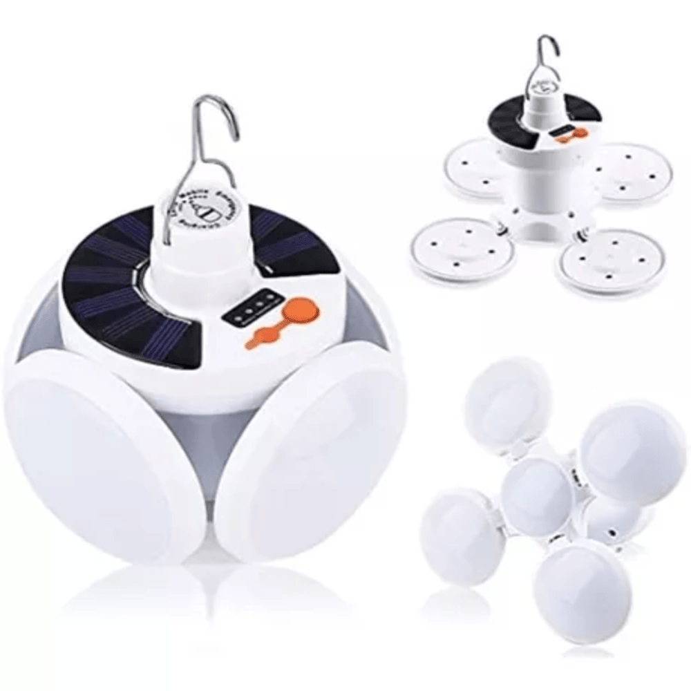 Lampara Solar 4 Bombillos Led