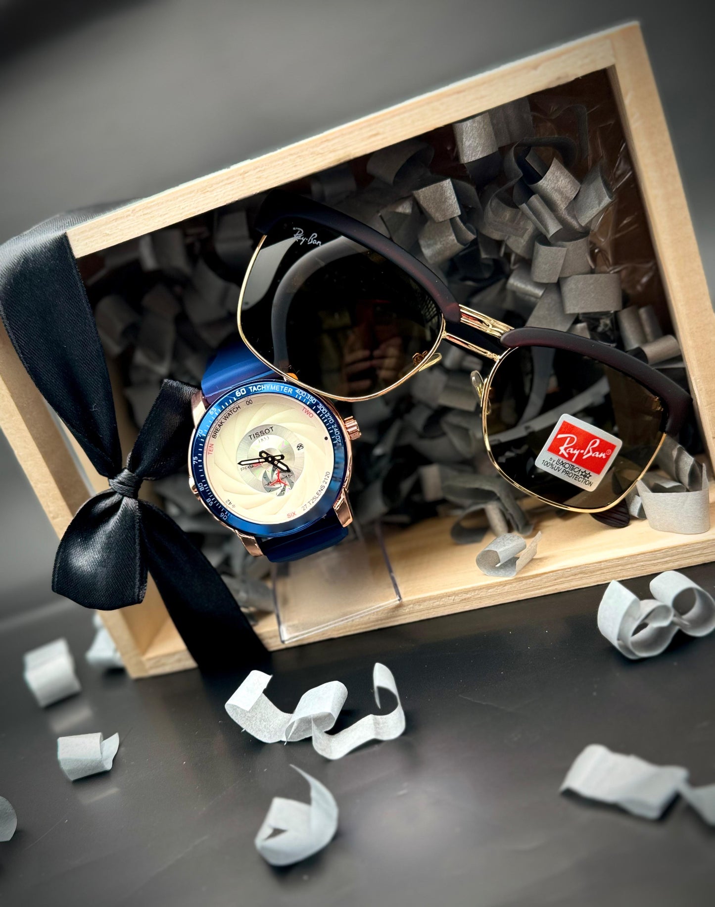 # 2 COMBO RELOJ TISSOT + GAFA