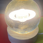 Lampara esfera de cristal