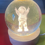 Lampara esfera de cristal